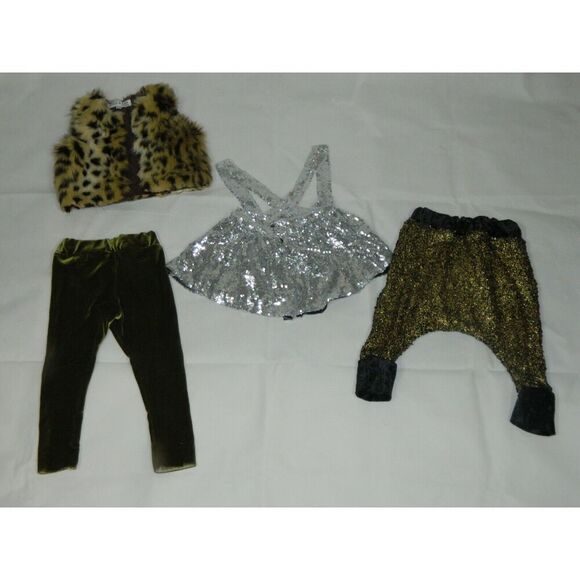 Bunny & Hare Girls Clothes Party Fur Sequins Velvet Japanese Designer 12M - Picture 8 of 12